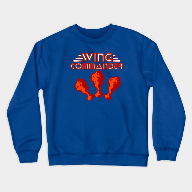 Hot Wing Commander Crewneck Sweatshirt by LefTEE Designs